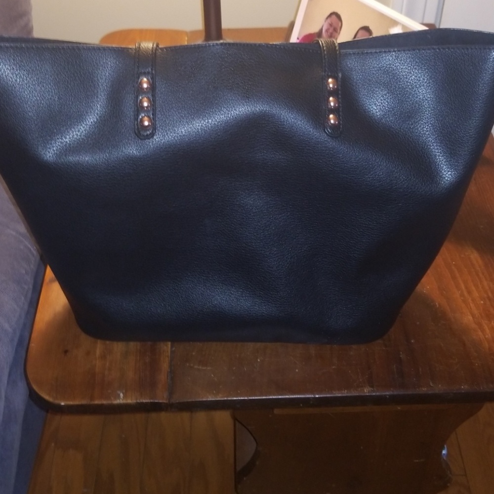Black and Rose Gold Bag in a Bag